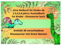 Dino Malbuch FüR Kinder Ab 2 Jahren, Ausmalbuch Dinosaurier, Kritzelbuch
