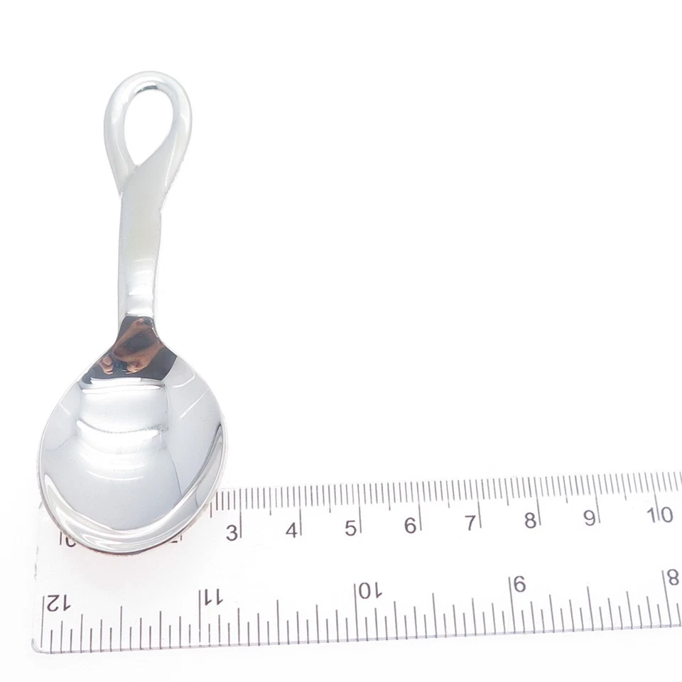 TIFFANY & CO Elsa Peretti Plata de Ley 925 Vintage Padua Bebé Cuchara con Bolsa Foto 3 de 4