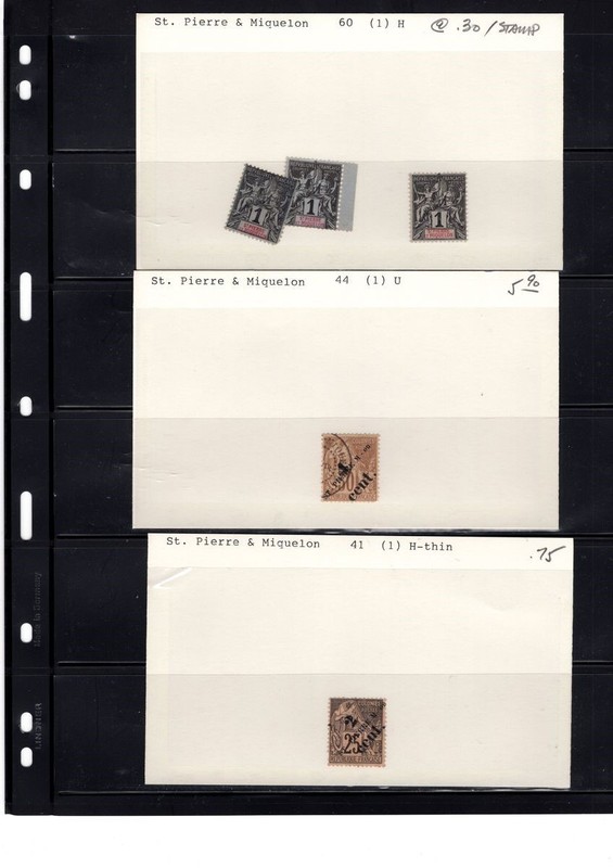 BH GOLDPATH: ST. PIERRE & MIQUELON STAMP, CAT VALUE $110, #60, BHS_001_153_19