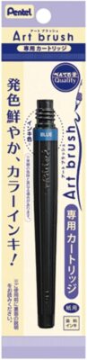 10 Sets Pentel Fude Brush Pen Cartridge Art Brush XFR-103 Blue Japan Lots