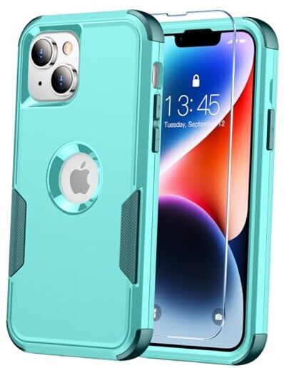 Magnetic for Case, [Compatible with Magsafe][Military Grade Drop iPhone 14 Teal