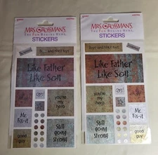 Mrs. Grossman's Scrapbook Metal Captions "Father/Son" - 20 Sheets