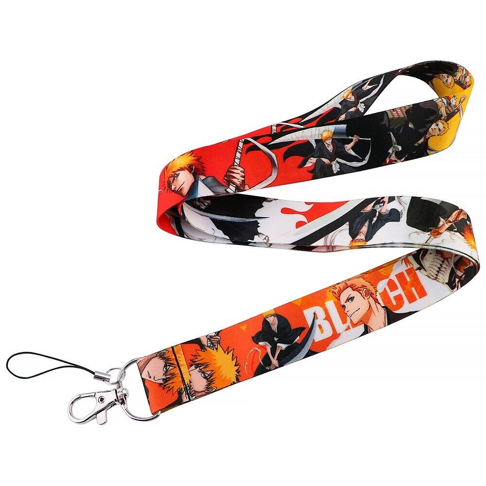 Bleach Anime Series Ichigo Kurosaki Characters Lanyard With ID Badge Holder