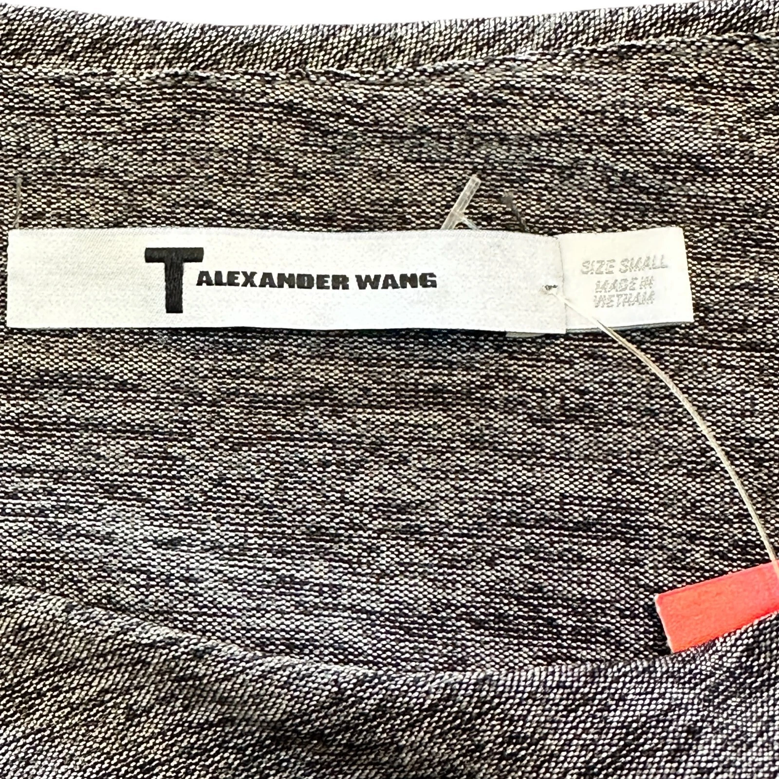 Alexander Wang Vestito Donna Senza Maniche Drappeggiato Piccolo Grigio Vacanze Cocktail Party