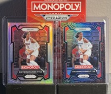 2024 Prizm Monopoly WNBA Cheyenne Parker-Tyus #21 Silver & Red Classic Icons