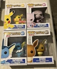 Pokémon Funko Pop Lot Pikachu Mewtwo Eevee Vaporeon