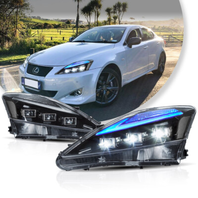 VLAND Headlights Projector LED For 2006-2013 Lexus IS250 IS350 ISF W/Animation