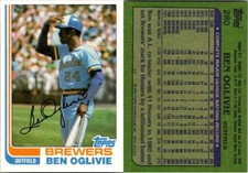 1982 Topps Baseball #280 Ben Oglivie