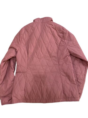 Patagonia Jacket Girls Youth Size 16-18 Nano Puff Pink Diamond Quilt Coat - Picture 3 of 6
