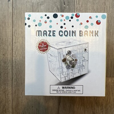 New Maze Coin Bank Money Graduation Cash Prank Gift Box Puzzle & Bank In 1 