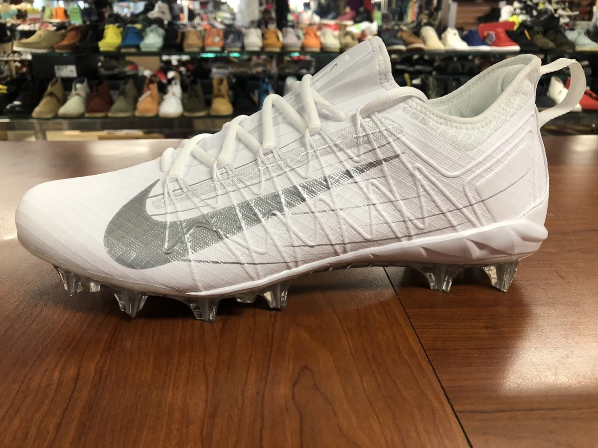 Nike Alpha Huarache 7 Pro Turf Lacrosse Shoes, White/Silver, CV3428-107 Men's