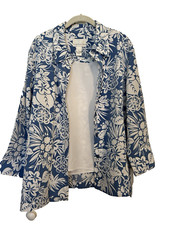 Susan Graver 2 Pc Blouse with Tank Top Size XL 3/4 Sleeve NEW