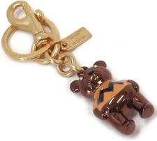 NWT NEW Coach Snoopy Charlie Brown Key Chain Charm 5398 Metal Bag Charm
