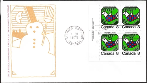 🍁Canada    #626 LLpb   CHRISTMAS DOVE"   Brand New 1973 First Day Cover