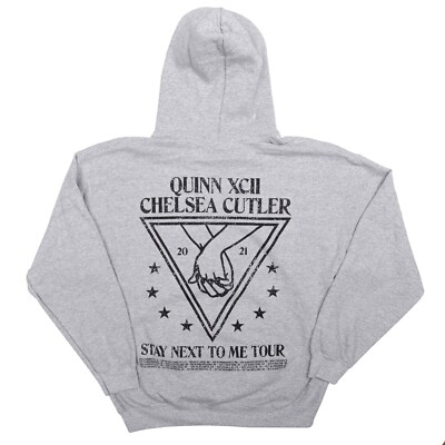 Quinn XCII Chelsea Cutler 2021 Stay Next To Me Tour Unisex Hoodie Size  Large