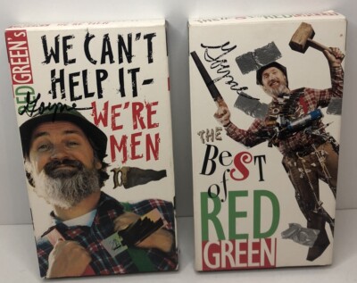 Lot of 2 Red Green VHS We Can't Help it We're Men And The Best Of Red Green Show