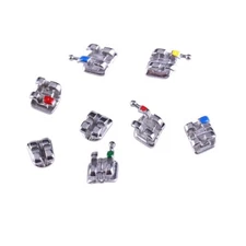 3 Packs Dental Orthodontic Brackets Metal Braces Standard MBT Slot.022 345 Hooks