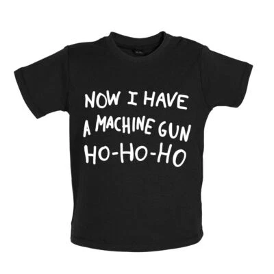 DRESSDOWN Now I Have A Machine Gun Ho-Ho-Ho - Baby T-Shirt / Strampler - Weihnachten lustig