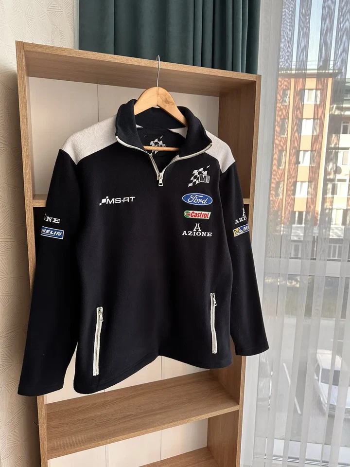 VTG Ford Castrol Ms-RT 1/4 Zip Racing Fleece Sweatshirt - image 3 of 4