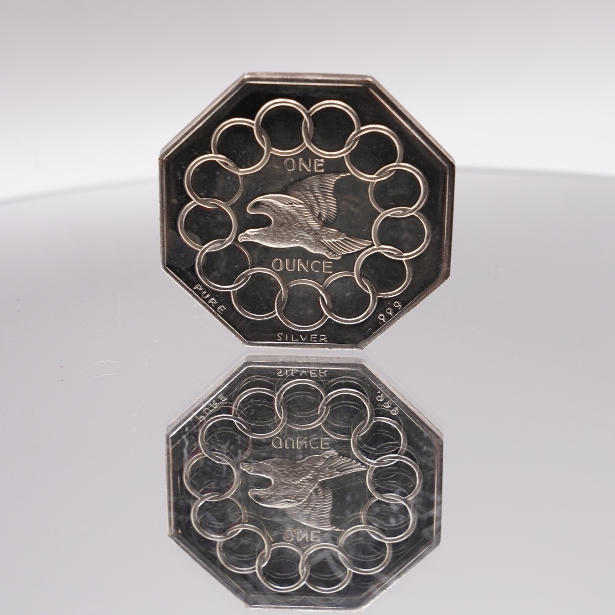 Octagonal Ron Hyer Lombardo Mint 200 Years of Liberty 1oz 999