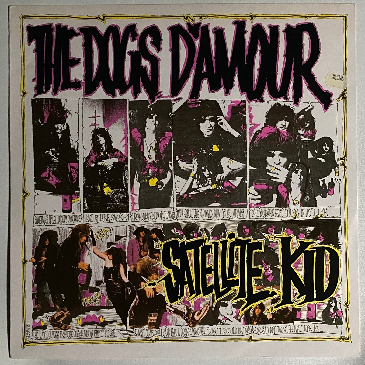 【レアシングル】THE DOGS D'AMOUR / SATELLITE KID The Dogs D'Amour - Satellite Kid ORIGINAL 1989 UK 12