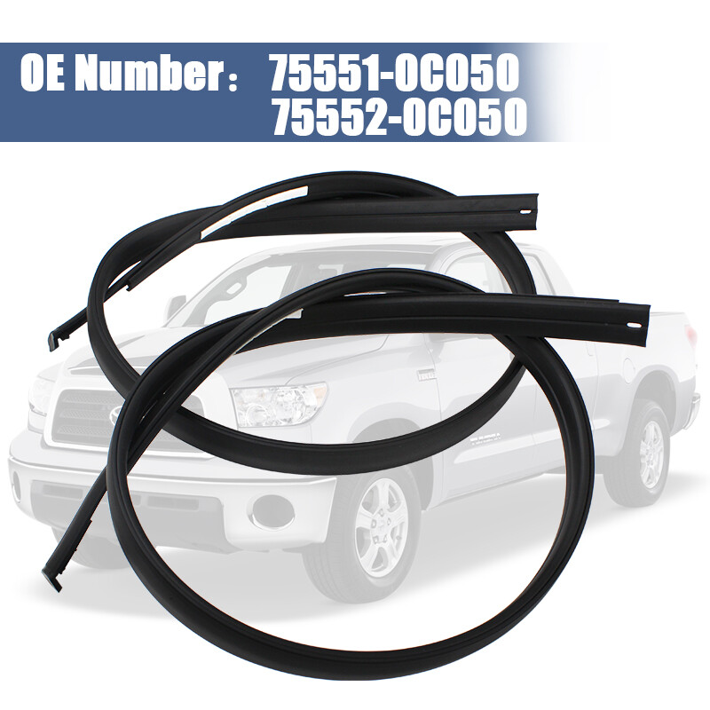 2 x Roof Molding Weatherstrips Fits For 20072020 Toyota Tundra Double