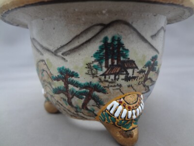 NEW 'Kyouraku-yaki' Japanese Neofinetia falcata handpainted pot