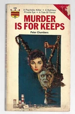 MURDER IS FOR KEEPS by Peter Chambers 1964 Monarch Bks 428 crime sleaze
