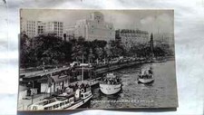 A postcard real photo Rive Thames boats life 1962 Uttoxeter arrival postmark !!