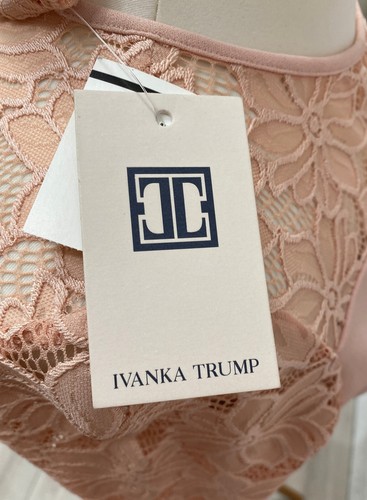 Ivanka Trump Lace Detail Long Sleeve Pink Dress Size 4 1 RLO001 NG - Picture 5 of 8