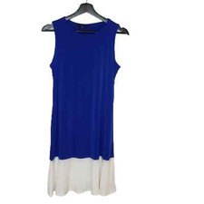 Tiana B. Blue and White Shift Dress