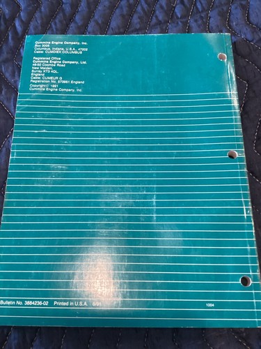 CUMMINS 6C 6CT 6CTA8.3 DIESEL ENGINE PARTS CATALOG MANUAL 6 C 6 CT 6 CTA 8.3 - Picture 6 of 6