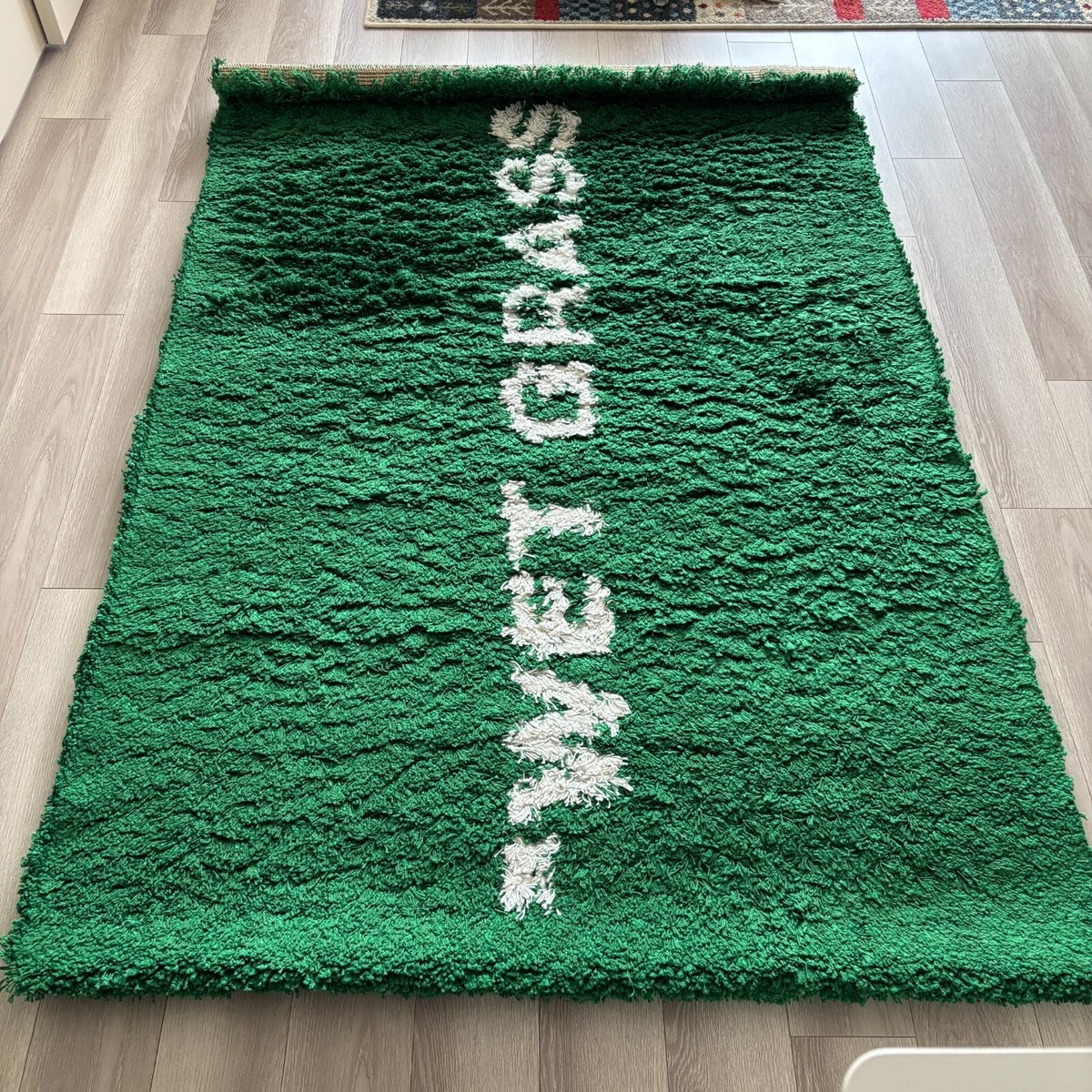 IKEA x VIRGIL ABLOH MARKERAD Wet Grass Rug GREEN×WHITE 133cm