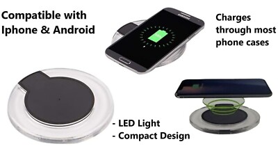 Apple iPhone & Android Compatible Gomovi by Vivitar Wireless Charger Black