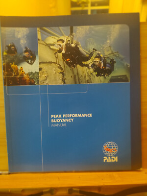 PADI 79315 Peak Performance Buoyancy Manual - NEW OLD STOCK