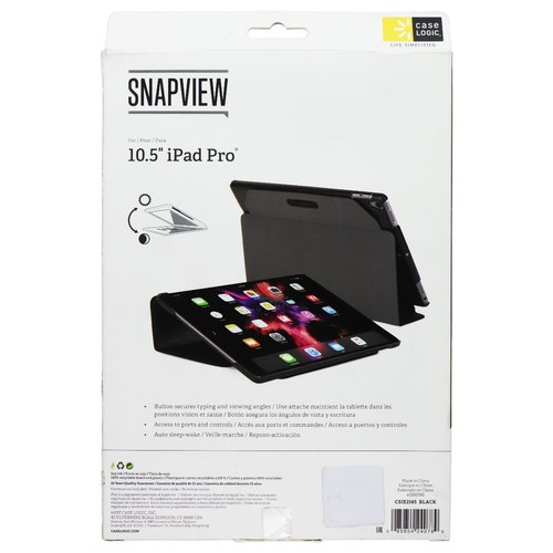 Case Logic Snapview iPad Case / Stand for Apple iPad Pro 10.5-inch - Black - Picture 2 of 3