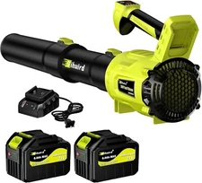 Leaf Blower Cordless,2 x 21V 6.0Ah Battery and Charger, 680CFM/190MPH Brushless