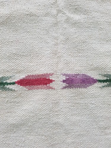 Vintage Handgeknüpfter Traditioneller Schwedischer Kelim Boden Teppich Carpet 225x167 cm - Bild 10 von 12