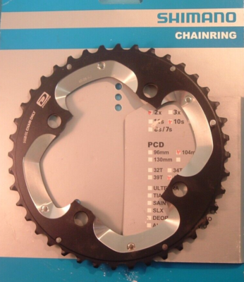 Shimano Deore XT M785 40T-AJ X 104BCD MTB Nuevo NOS Chainring- 2x10-Spd-  Nib