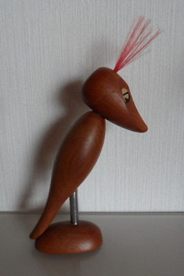 Vintage Danish Design Teakholz Vogel Flaschenöffner .. midcentury