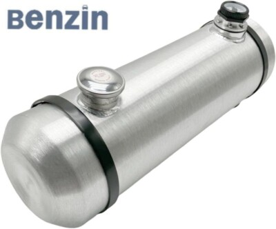 #ad Fuel Tank w Sight Gauge 8x26 Gas Tank 5.5 Gallons 3 8 NPT Spun Aluminum End Fill $154.99