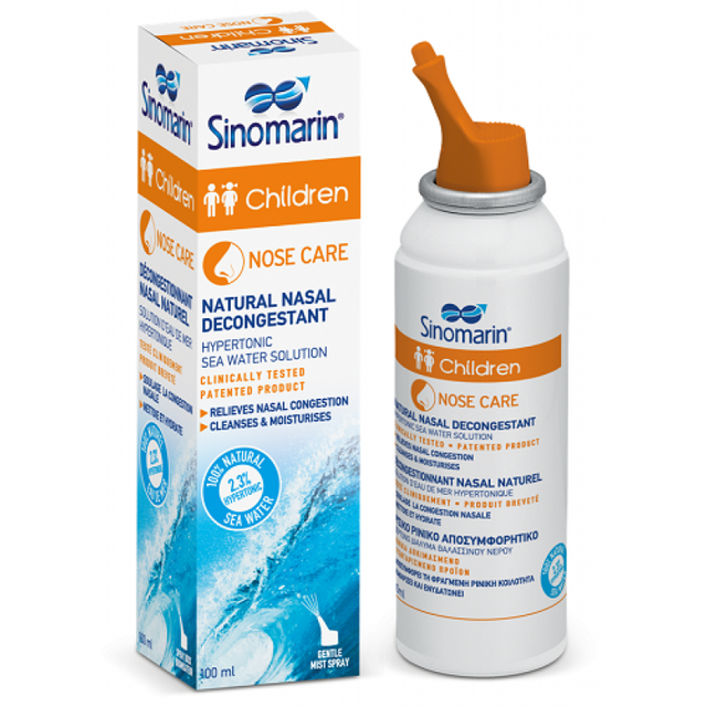 SINOMARIN nose care spray for kids Children 100ML hypertonic sea water