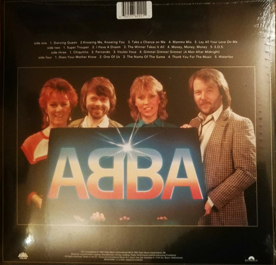 ABBA LP x 2 Abba Gold 180g GOLD VINYL HMV Limited 2019 Orig. NEW SEALED + Skr. - Image 2 of 4