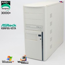ASROCK K8NF6G-VSTA AMD SEMPRON 3000+ COMPUTER PC PARALLEL RS-232 WINDOWS XP 2000