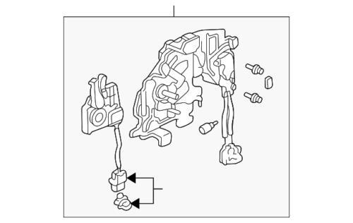 Control remoto de la cerradura de la puerta deslizante izquierda para Honda Odyssey 1999-2000 (N/P 72662-S0X-A51)