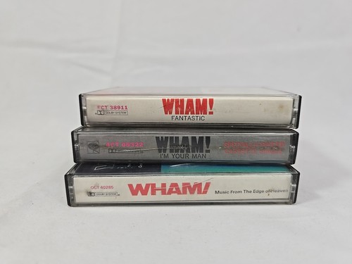 LOT (3) Wham! Fantastic, I’m Your Man & Music From Heaven Music Cassette Tapes - Picture 7 of 23
