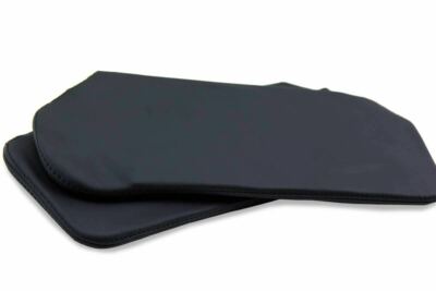FITS SUBARU LEGACY 1998-2003 2X SUN VISORS LEATHER COVERS ONLY RED
