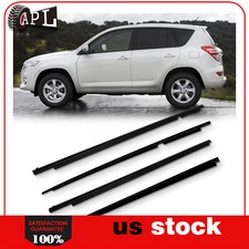4pcs For Toyota Rav4 2010-2012 Door Auto Window Trim Moulding Belt Weatherstrip 4pcs For Toyota Rav4 2010-2012 Door Auto Window Trim Moulding Belt Weatherstrip