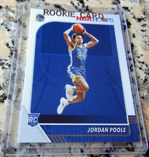JORDAN POOLE 2019 NBA Hoops #1 Draft Pick Rookie Card RC Logo Wizards🔥🔥🔥$$$