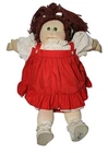 Vintage Large 24" Soft Sculpture Cabbage Patch Kids Baby Doll Signed Auburn Hair